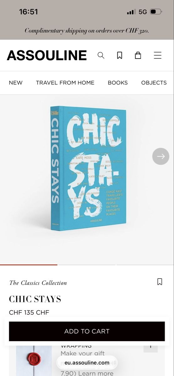 Bücher: Assouline Table Book Chic Stays  – Neu (gemäss Beschreibung) aus Zollikon von jud_cmm9