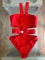Rote Bandage Oberteil, Neckholder, Gr. S/M, Top Zustand! ...