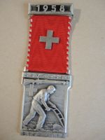 1958 Schützenfest Auszeichnung Medaille Kranz Feldschiessen
