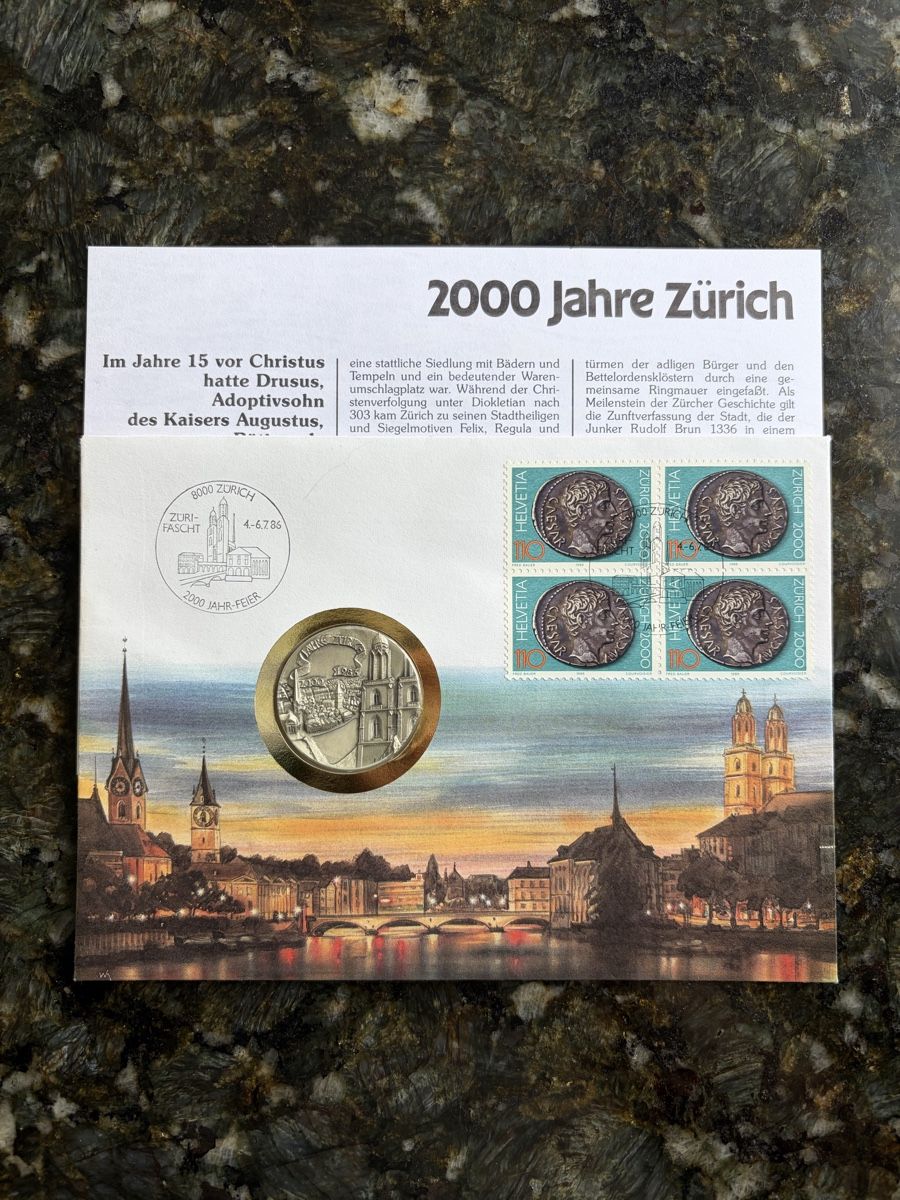 Tutti le monete: 2000 Jahre Zürich  – Nuovo (secondo la descrizione) da Reichenburg venduto da Strok10