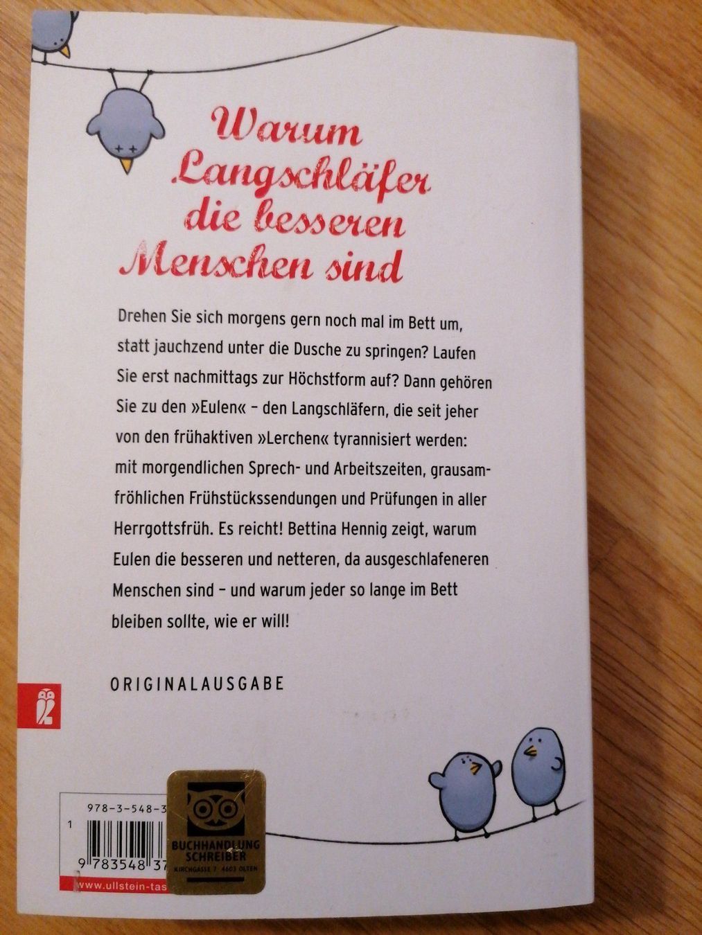 Libri: Der frühe Vogel kann mich mal – Usato da Büttikon AG venduto da Amineah 1