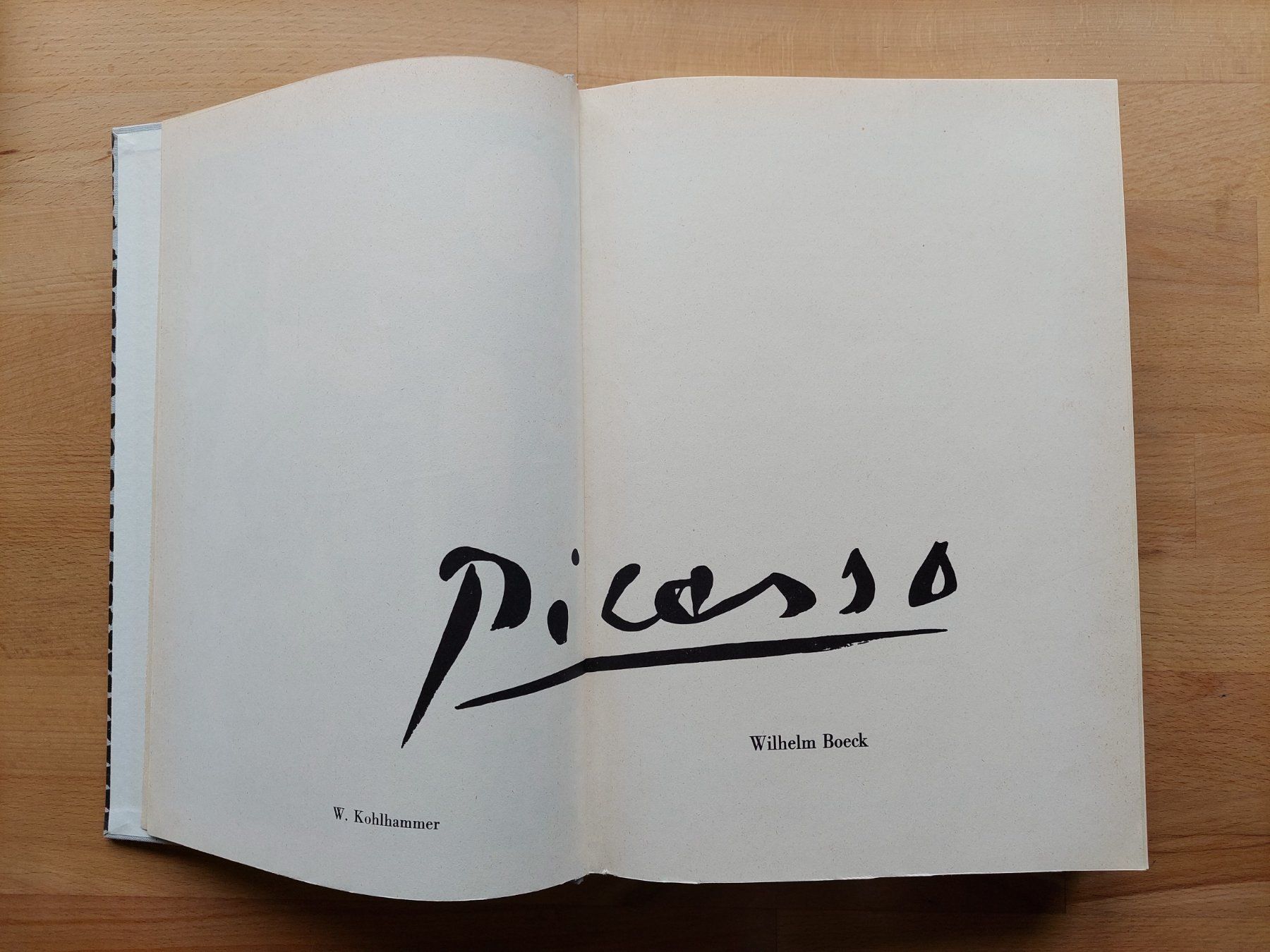 Libri: Picasso - W. Kohlhammer / Wilhelm Boeck – Usato da Obfelden venduto da Foto_Bild_Kunst_Buch 3