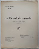 Musiknoten: Claude Debussy - La Cathédrale engloutie, 1910