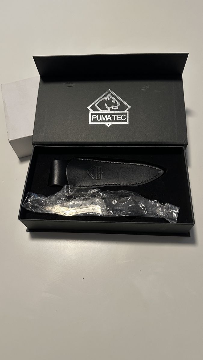 Puma Zubehör: PumaTec Messer mit Lederscheide und Box, neuwertig – Neu (gemäss Beschreibung) aus Rheinfelden von am_Rhy_4310 1