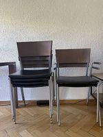 Esszimmerstühle Set (6 Stück), Holz/Kunstleder