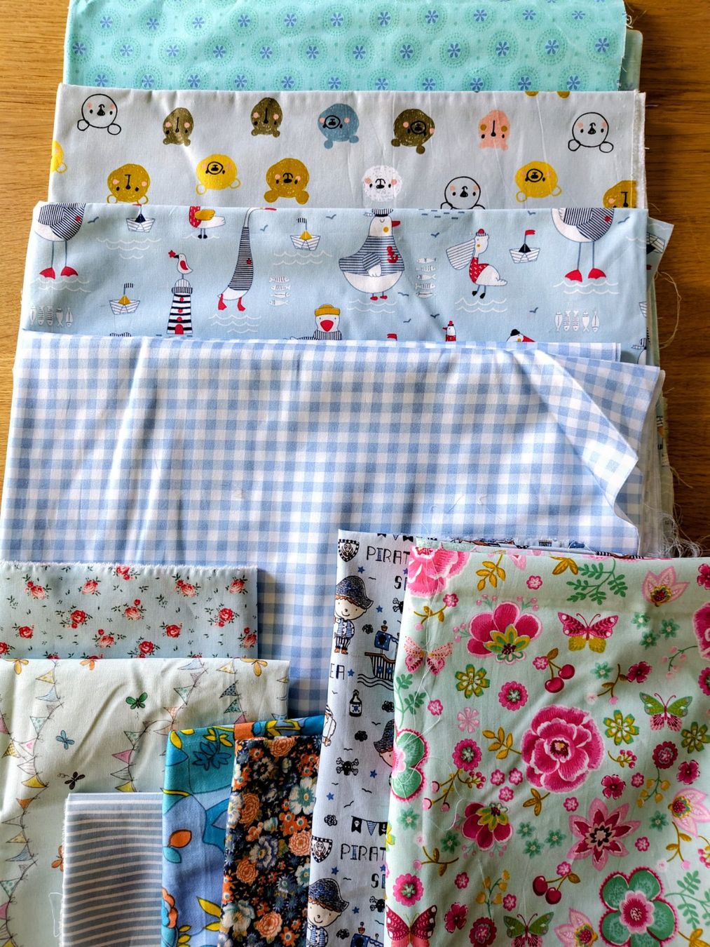 Tessuti: Baumwollstoffe, blau / türkis, auch für Patchwork geeignet – Nuovo (secondo la descrizione) da Winterthur venduto da hel_p7zl