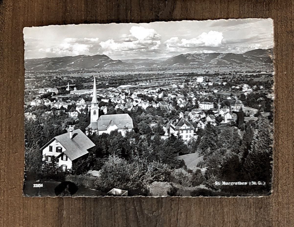 Cartoline postali: St. Margrethen 1943 – Usato da Lufingen venduto da Rac0