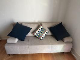Schlafsofa beige sehr guter Zustand