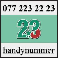 Handynummer, Telefonnummer, VIP Nummer, 077 223 22 23