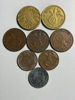 Münzsammlung Deutsches Reich 8 Stück gebrauchter Zustand