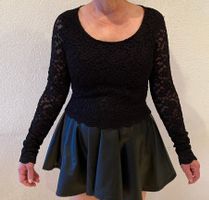 Pullover M schwarz von AMISOU leicht durchsichtig chic (74)