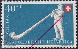 55.4.10 Rf.  oberer schräger Strich unter dem Alphorn