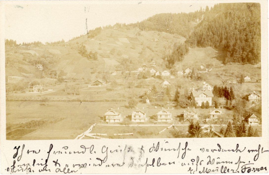 Cartoline postali: Trimmis   GR         um  1 9 0 1 – Usato da Brig venduto da Valcards54