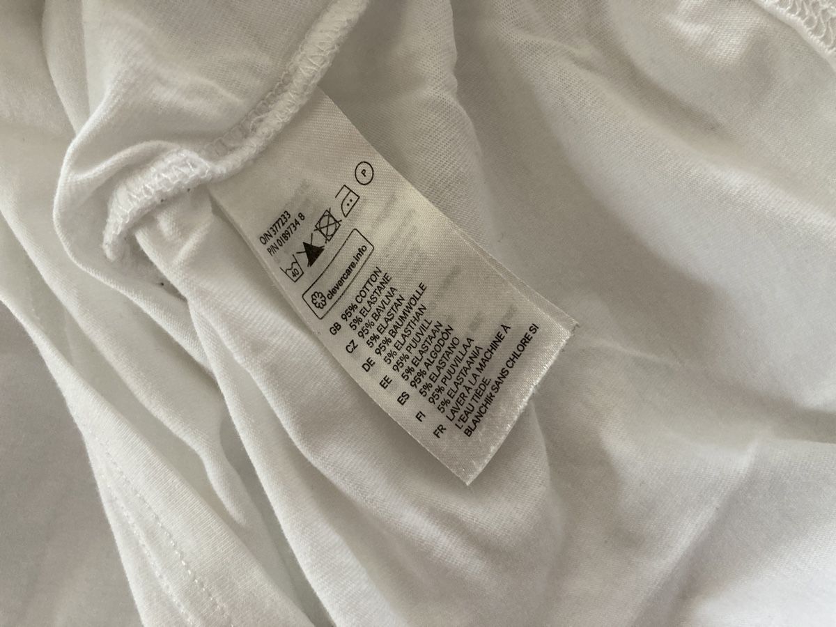 C&A T-shirt: Basic T-Shirt Weiss, Gr. L – Usato da Eggenwil venduto da Lissi82 3