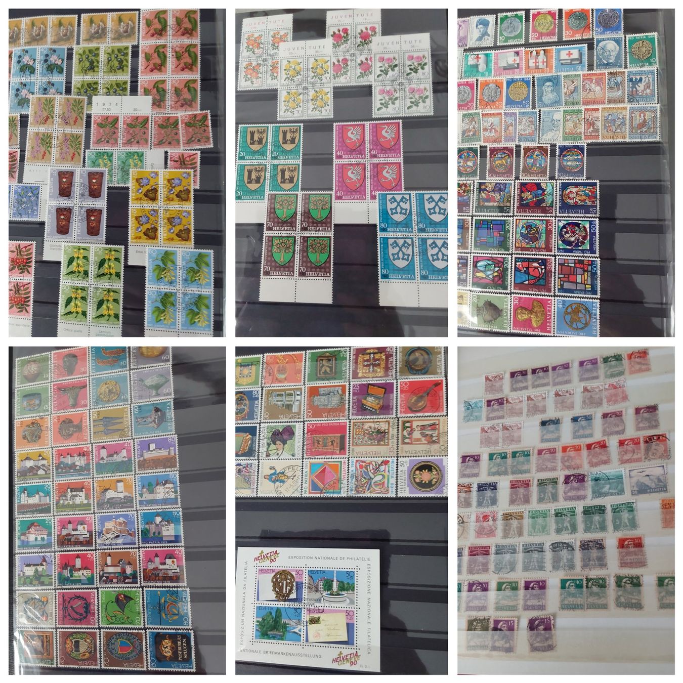 Alle Briefmarken: 4 Stk. CH Briefmarken-/Dublettenalben – Gebraucht aus Münchwilen AG von Nesar 4