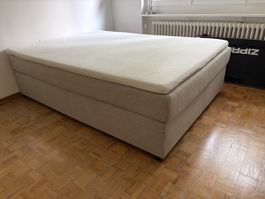 Boxspringbett 140x200cm grau guter Zustand