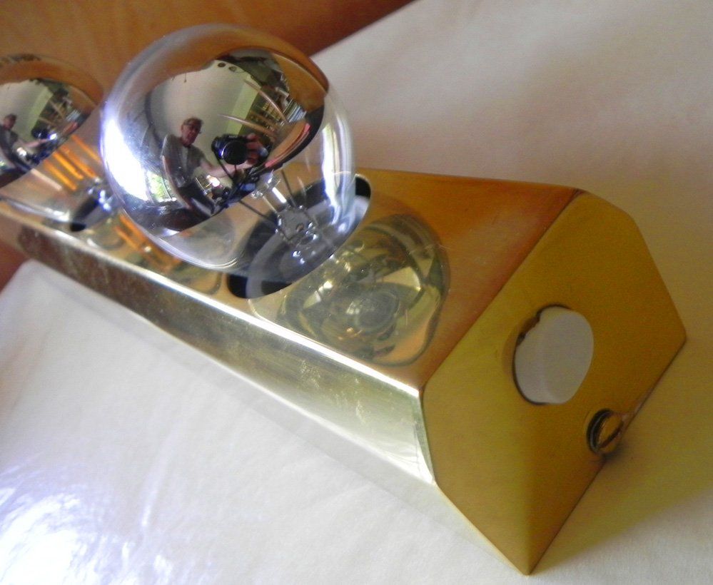 Lampade: Dekorative Lampe, Balken-Lampe, Messing, Deko – Usato da Zürich venduto da RudiRock 2