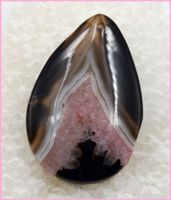 ♛ Achat Druzy tropfen Anhänger 925 Silber