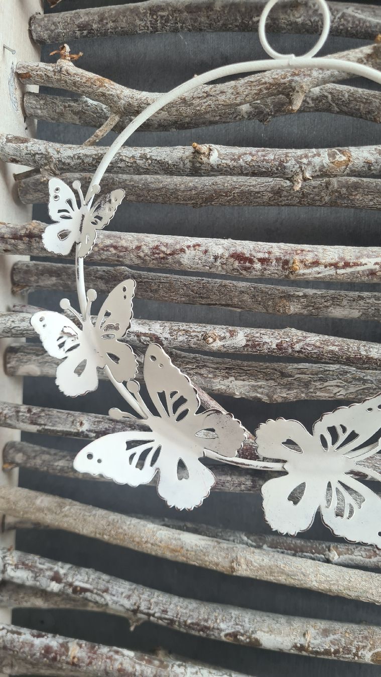 Toutes les décorations: SHABBY- CHIC TÜR ODER FENSTERSCHMUCK METALL – Neuf avec emballage d'origine à Böttstein par decodor-angi 2