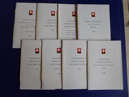 8 Stk. 1982 Briefmarken gebundenes Markenheft