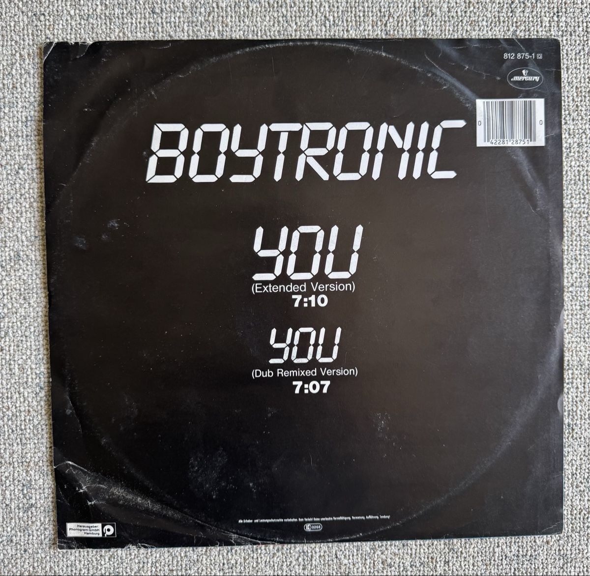Dischi in vinile: Boytronic  - You - 12" Maxi - 80s – Usato da Rorbas venduto da BlackstarRecords 1