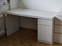 Bureau IKEA MALM blanc