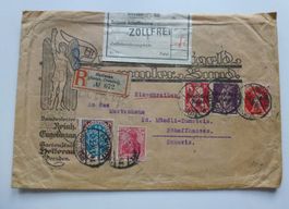DR ++ Brief von Dresden-Schaffhausen 25.5.1920