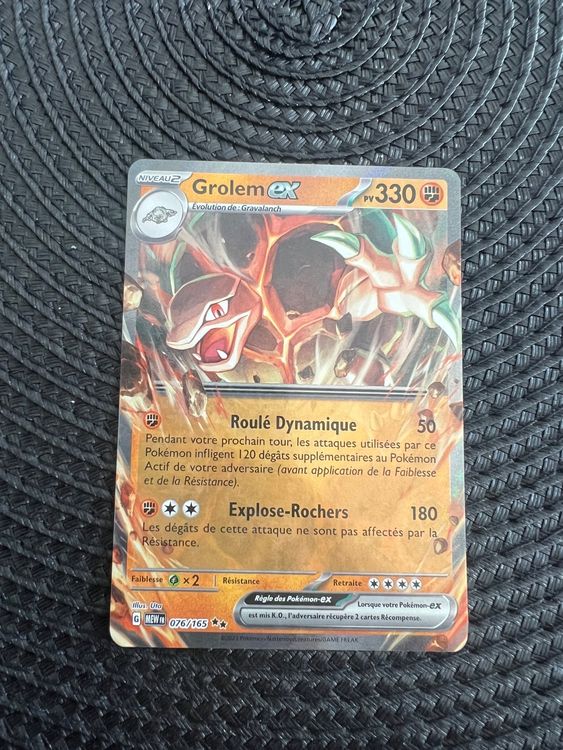 Grolem ex 076/165 Pokémon 151 français (D'occasion) à Bevilard pour CHF ...