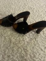 Sommer Clogs Pantoletten Schwarz Gr.39 neuwertig