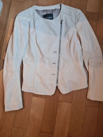 Damenjacke Leonardo weiss weiches Leder guter Zustand