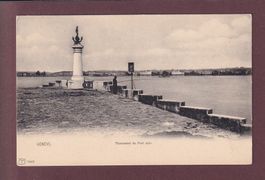 GENEVE - Monument du Port noir - Pêcheur