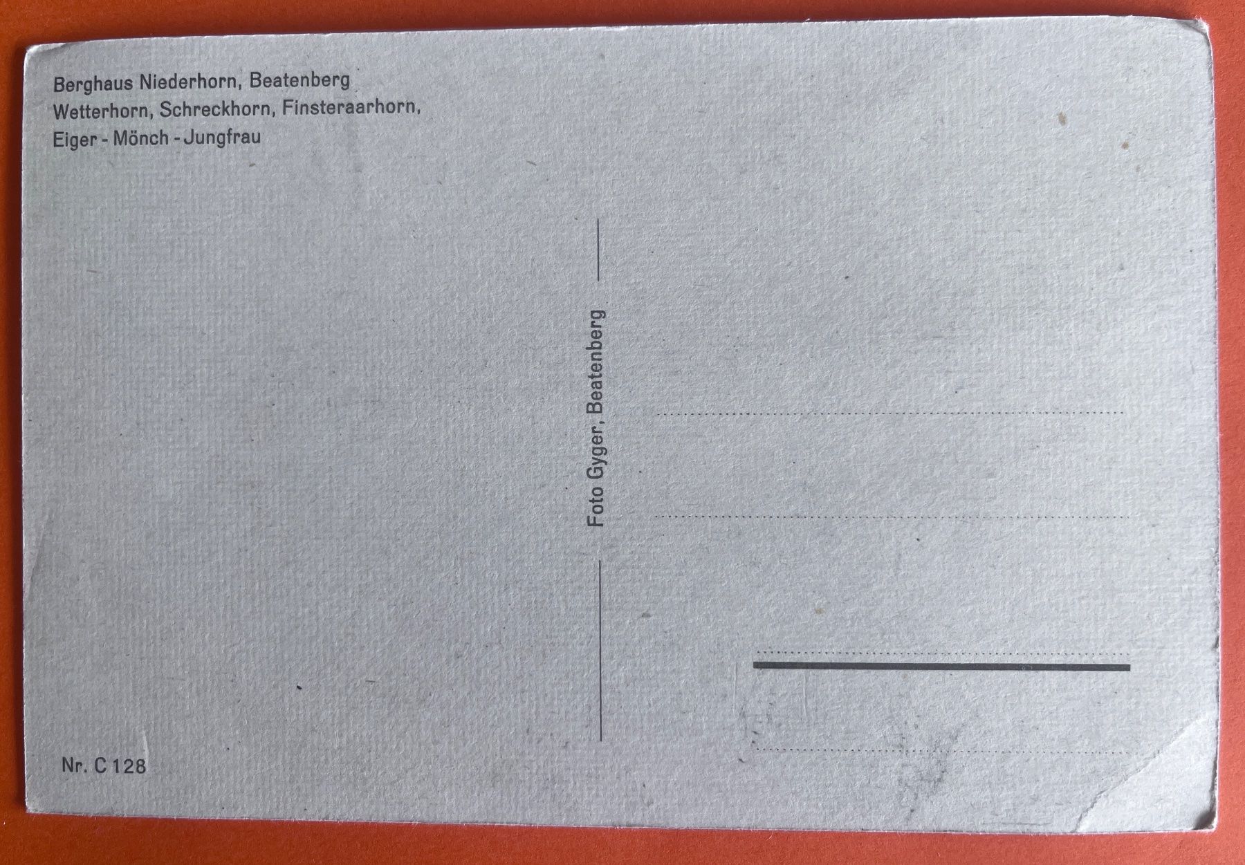Cartoline postali: AK Berghaus Niederhorn, Beatenberg – Usato da Biberist venduto da Edelfloh 1