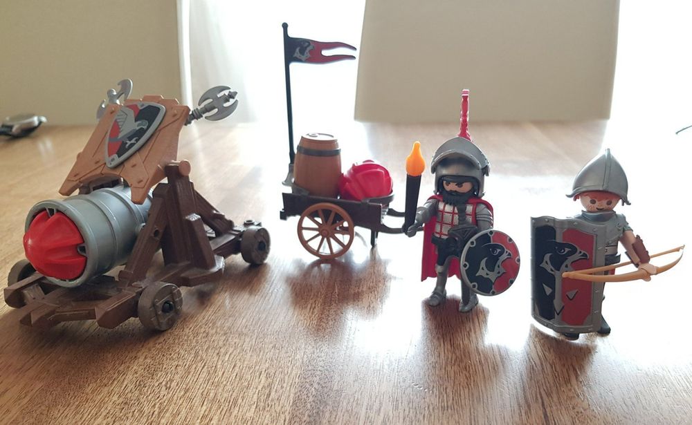 Pièce Détachée Playmobil - Canon 6038 Avec Boulet Rouge (réf. 30655922) - Occasion En Bon état