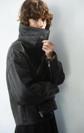 Zara leather jacket 