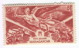 Briefmarke "Flugpost". Madagaskar