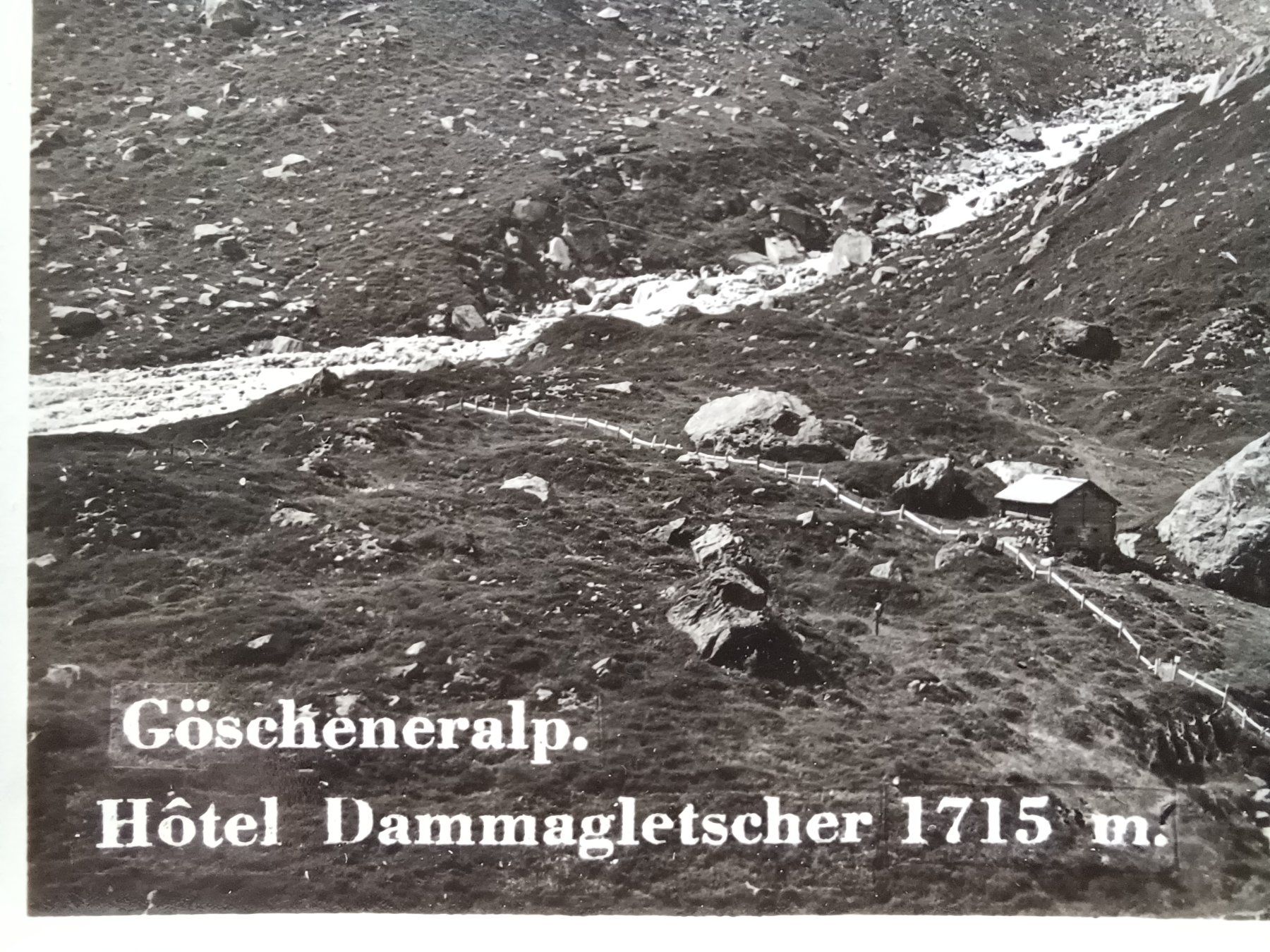 Cartoline postali: Göscheneralp mit Hotel Dammagletscher ca. 1950. – Usato da Aarau Rohr venduto da mgvw 1