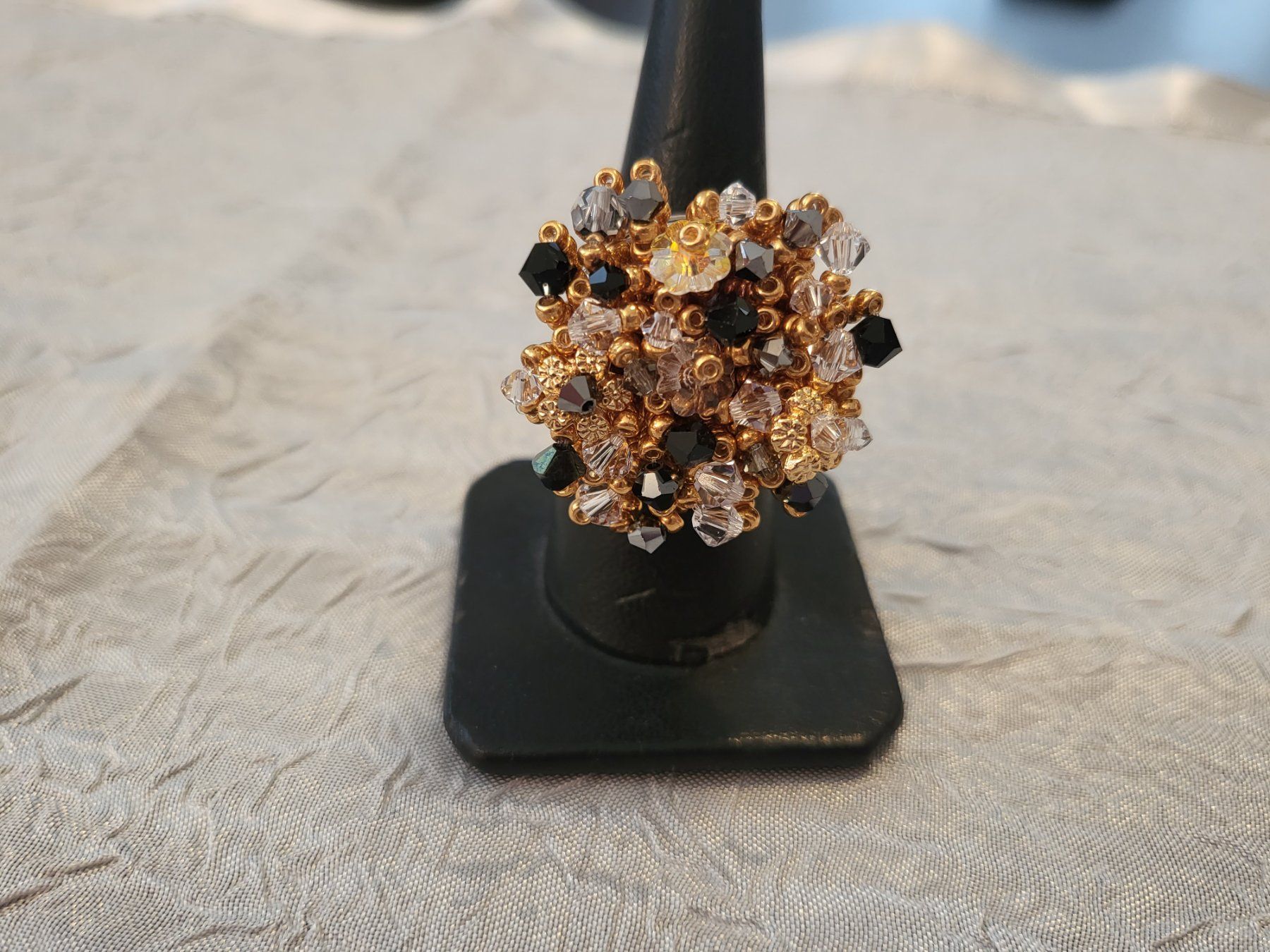 Anelli: Handgemachte swarovski perlen ring – Nuovo (secondo la descrizione) da Dietikon venduto da Eleda 1