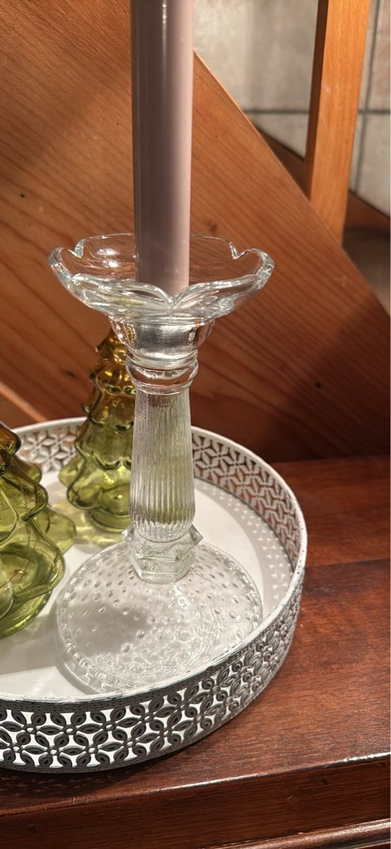 Kerzenständer: Wunderschöner Kerzenständer Glas – Gebraucht aus Schaffhausen von Ibag 1
