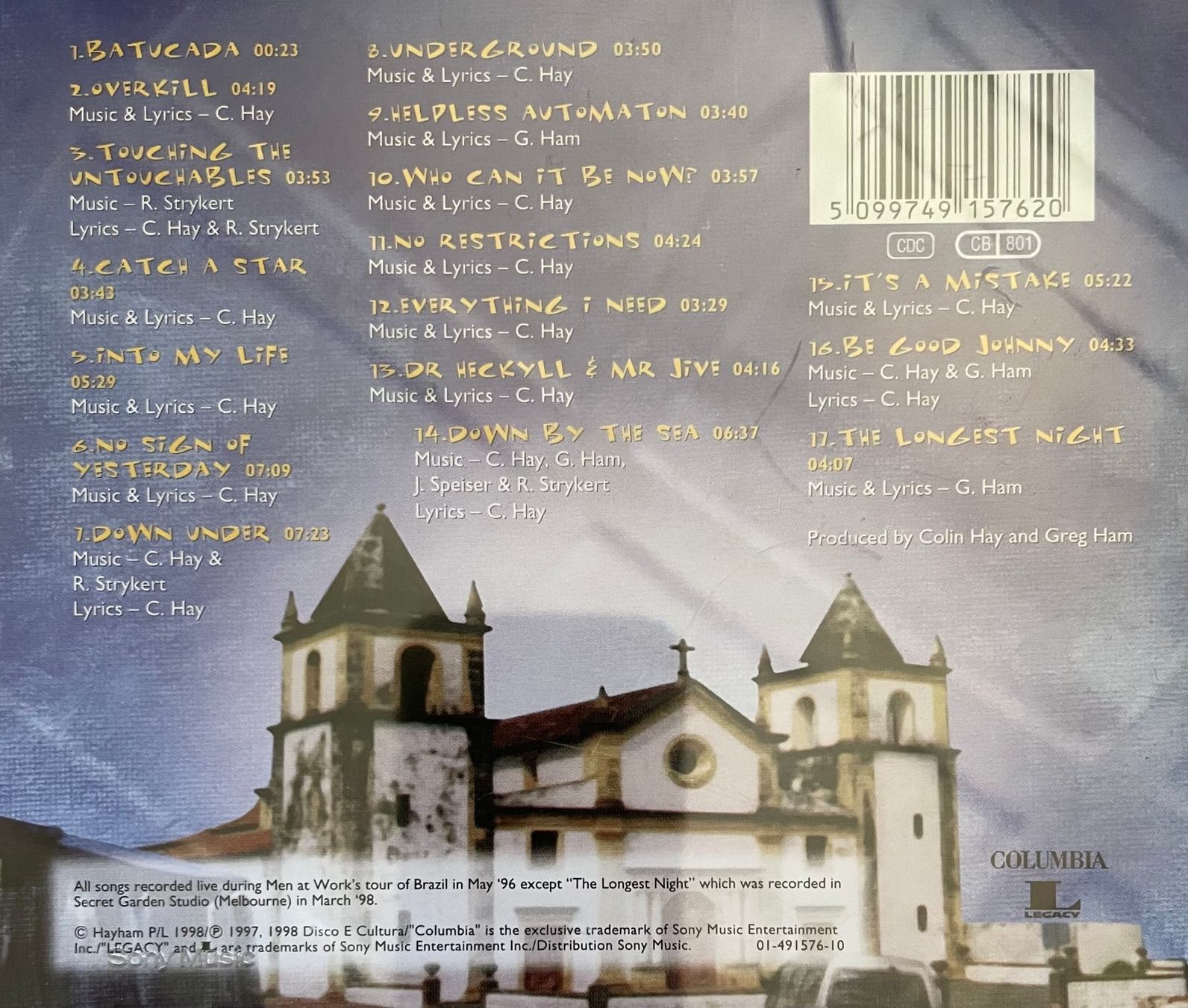 CDs: Men At Work – Brazil '96 – Gebraucht aus Brunnen von Barfly5 1