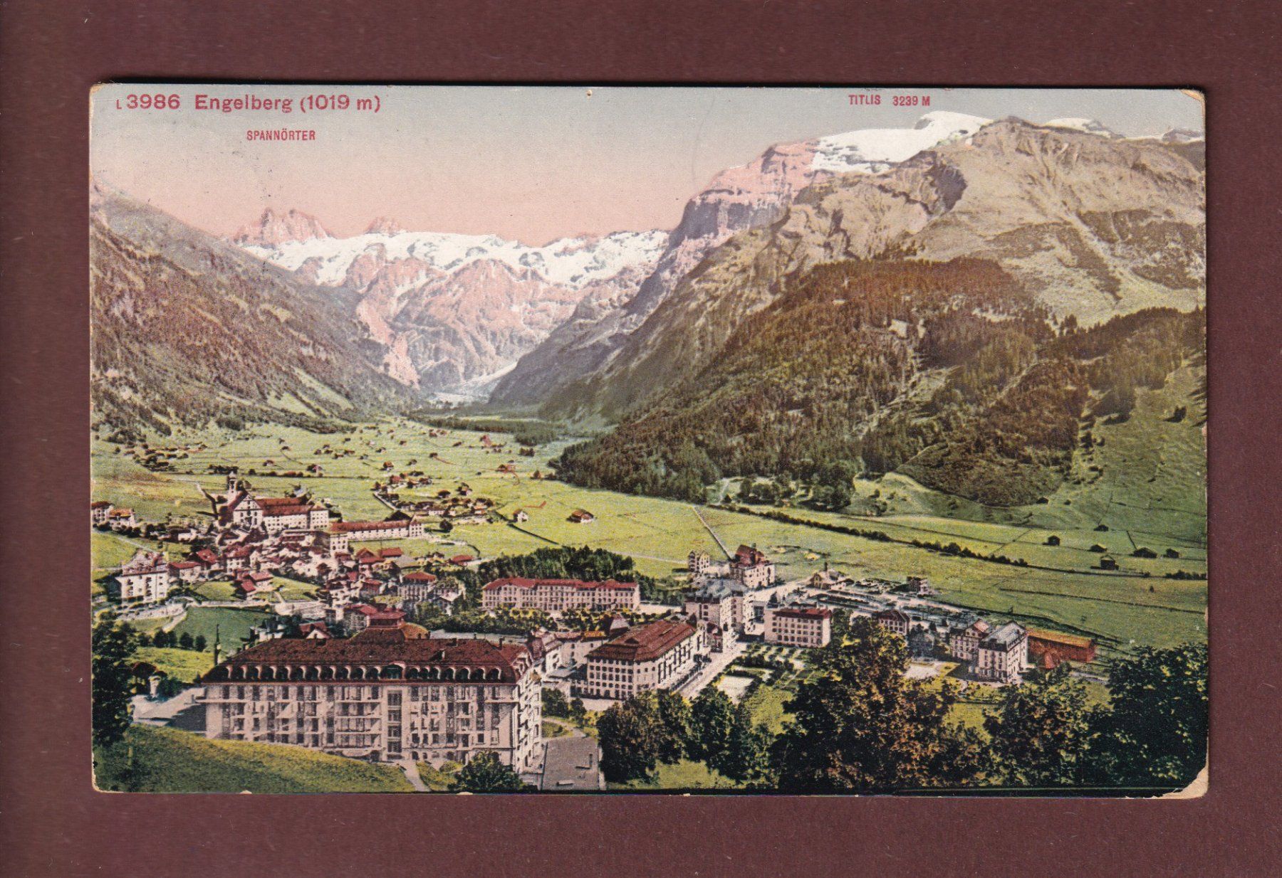 Cartoline postali: ENGELBERG - Spannörter - Titlis - 1912 – Usato da Pully venduto da nicecards-shop
