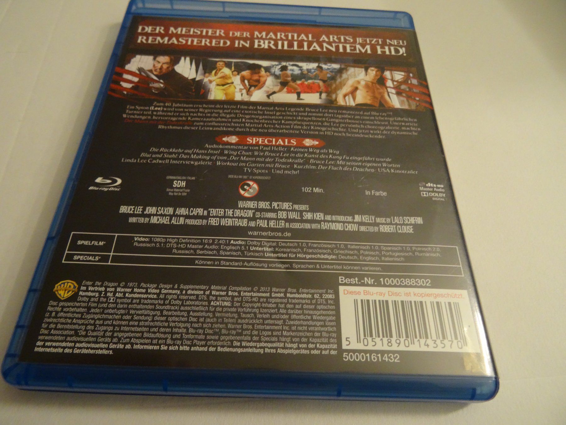 Alle DVDs: Blu-ray Der Mann mit der Todeskralle Bruce Lee – Gebraucht aus Olten von Disc-Verkauf 2