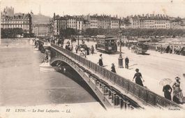 Lyon (F) Lafayette Brücke Tram