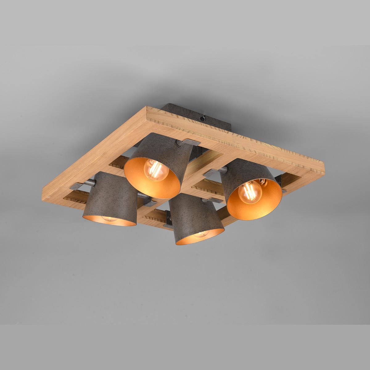 Lampadari & plafoniere: Deckenleuchte, Holz, 39 cm x 39 cm – Nuovo (secondo la descrizione) da Kreuzlingen venduto da Smart-Light
