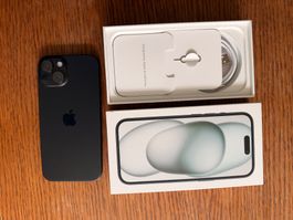 Apple iPhone 15, 256 GB,schwarz gebraucht mit OVP