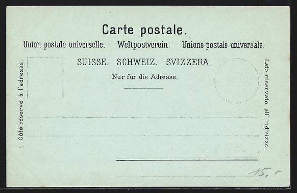 Cartoline postali: Mondschein-Lithographie Zürich, Teilans – Usato da Berlin venduto da bartko-reher 1