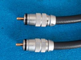 Cinch Kabel RCA, Premium High End Audio Hi-Fi, Mono 140cm