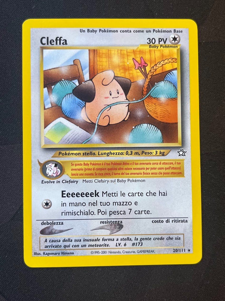 Pokémon Carte collezionabili: Pokemon -   Cleffa 20/111 Neo   – Usato da schaan venduto da Schokoloco