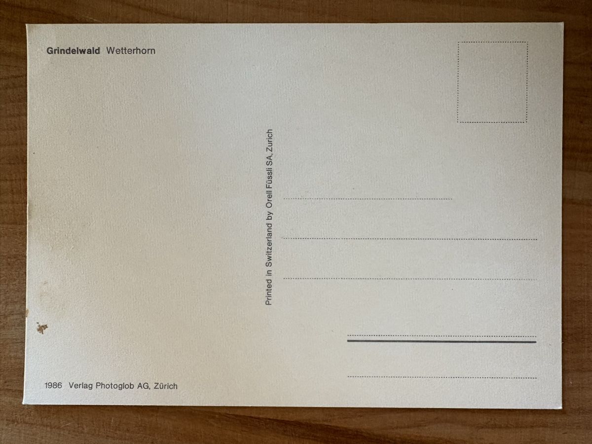 Cartoline postali: AK von Grindelwald / Wetterhorn – Usato da Rümlang venduto da Kartenpost1 1