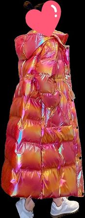 Winterjacke Gr. M - Holographic Pink