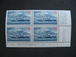 PP 1947 30 Rappen Vierer postfrisch **